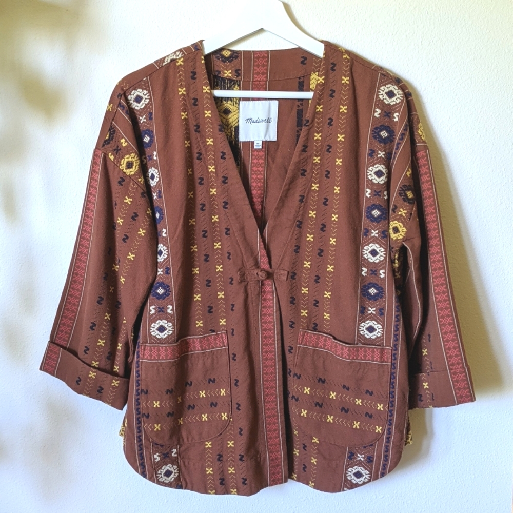 NWOT Madewell Boho Patterned Oversized Jacket